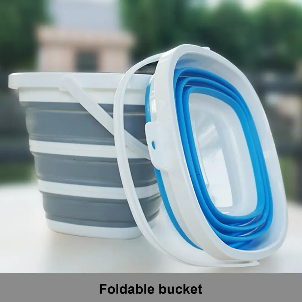 

Camping Barrel Convenient with Ergonomic Handle Smooth Surface Large Capacity Outdoor Bucket Household Supplies