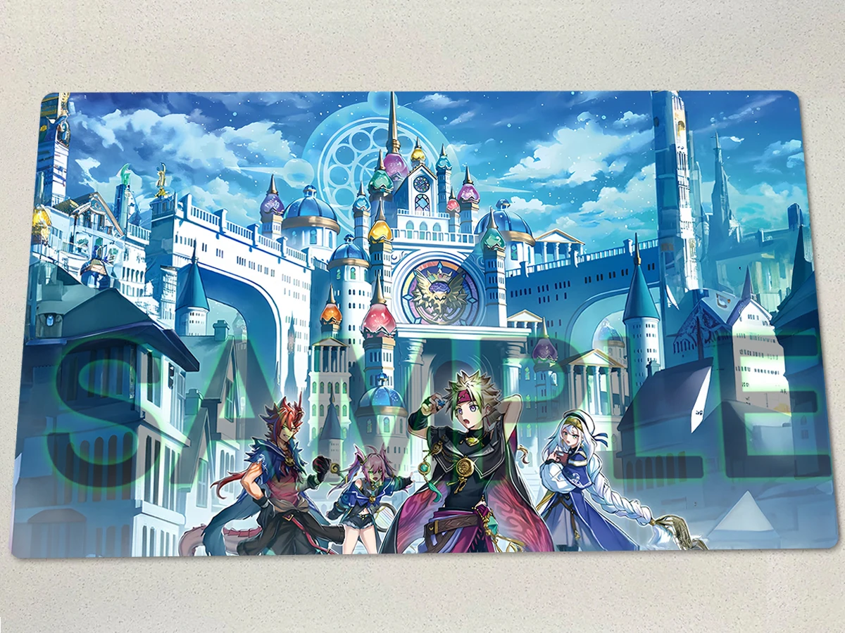 

YuGiOh Artmage Academic Arcane Arts Acropolis игровой коврик TCG CCG Pad настольная игра торговый коврик для карточных игр резиновый коврик для мыши бесплатная сумка