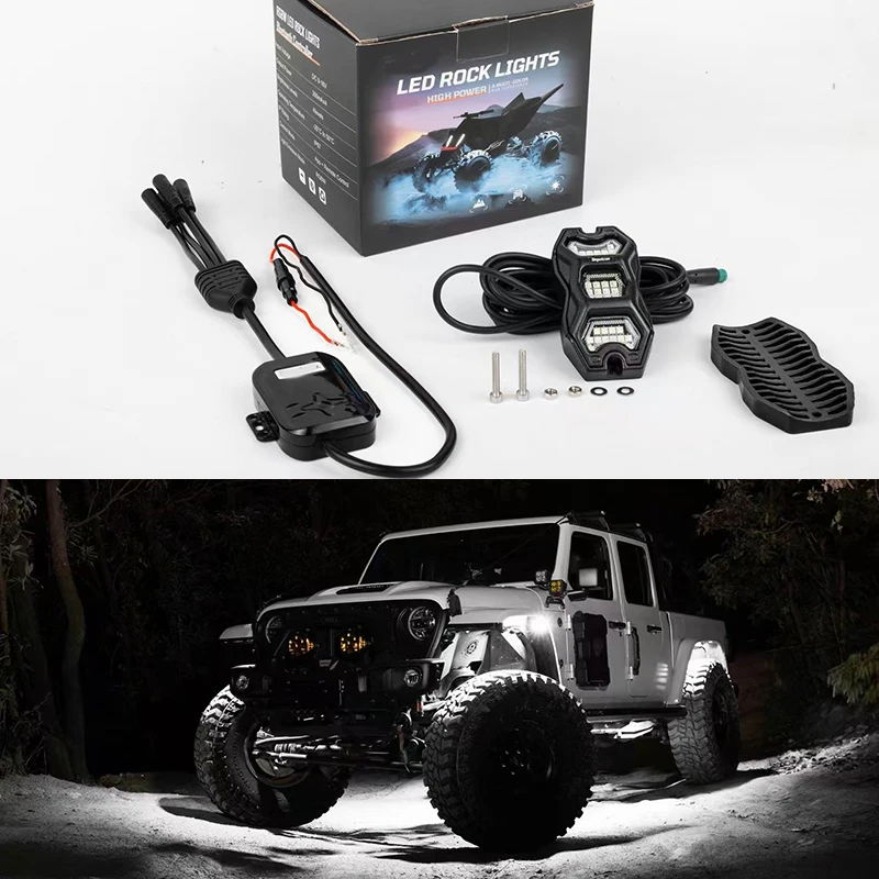 Multicolor Universal Car Chassis LED Strip Light Remote /APP Control RGB Neon Light Ambient Atmosphere Lamp Auto Accessories Kit