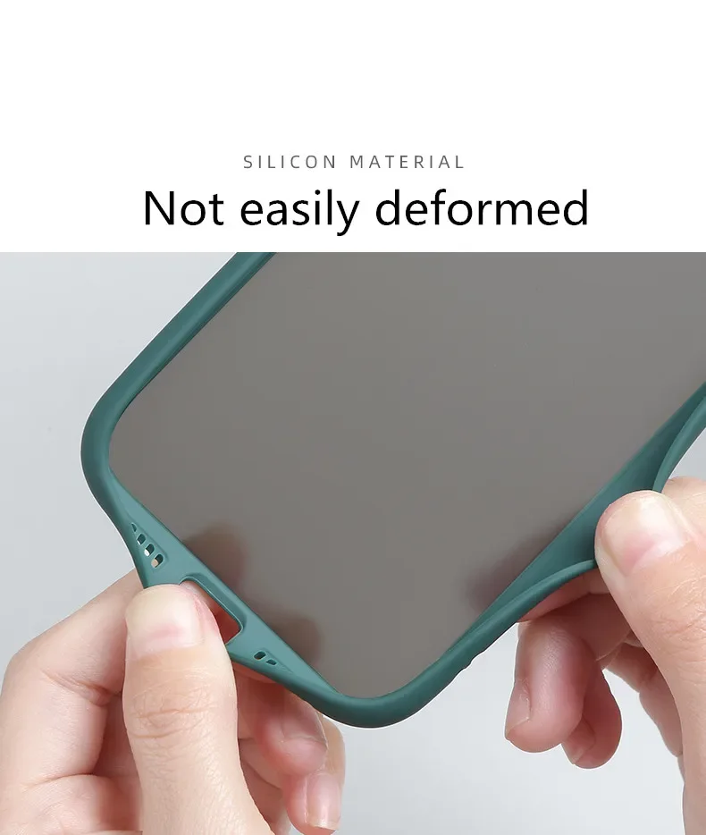 Soft TPU Bumper Phone Case For iPhone 15 14 13 12 Mini 11 Pro XS Max XR X 8 7 Plus SE 2022 2020 Plastic Matte Back Cover