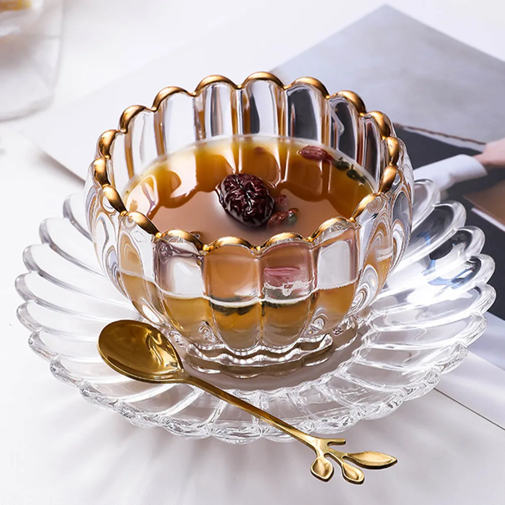 

Набор из 1 элегантной десертной миски: Премиальная пластиковая многоразовая салатница для фруктов, мороженого, пудинга, завтраков, семейного сервирования и хранения