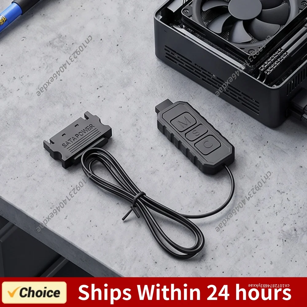 Computer ARGB Fans Hub Multipurpose SATA Interface Sync Controllers Cable Mini Controllers HUB Adapter for PC RGB Case Fans