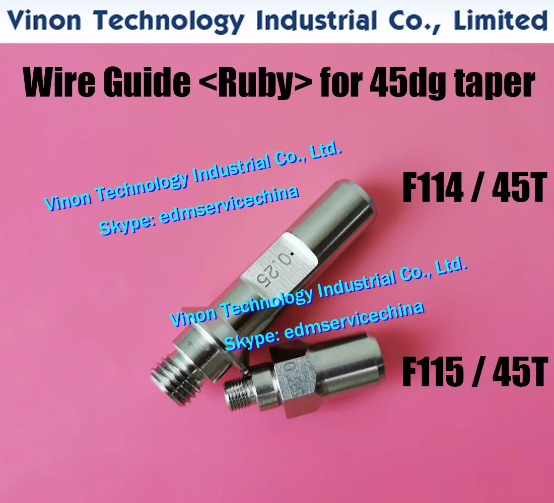 F114/45T+F115/45T Set Finish Cut Ruby Guide iCP,iD for 45dg taper A290-8112-Z705, A290-8112-Z706, A290-8112-Z715, A290-8112-Z716