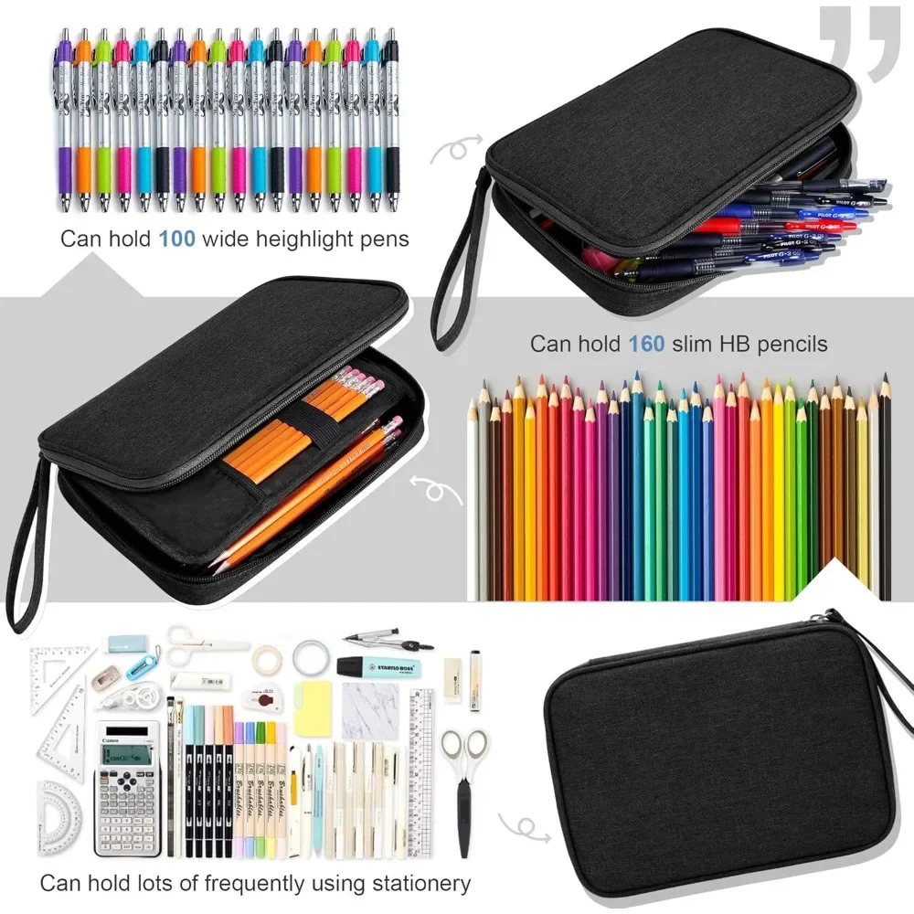 Large storage bag Sharpie Pencil case Simple stationery case case Art tools and sketch storage case