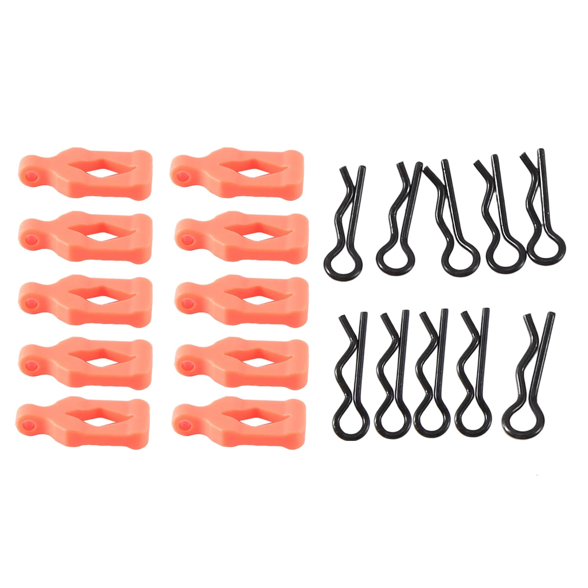 10Pcs Body Clip Retainer Shell Fixed Buckle Lock AXI206000 for Axial SCX24 TRX4M 1/18 1/24 RC Crawler Car Parts, 3