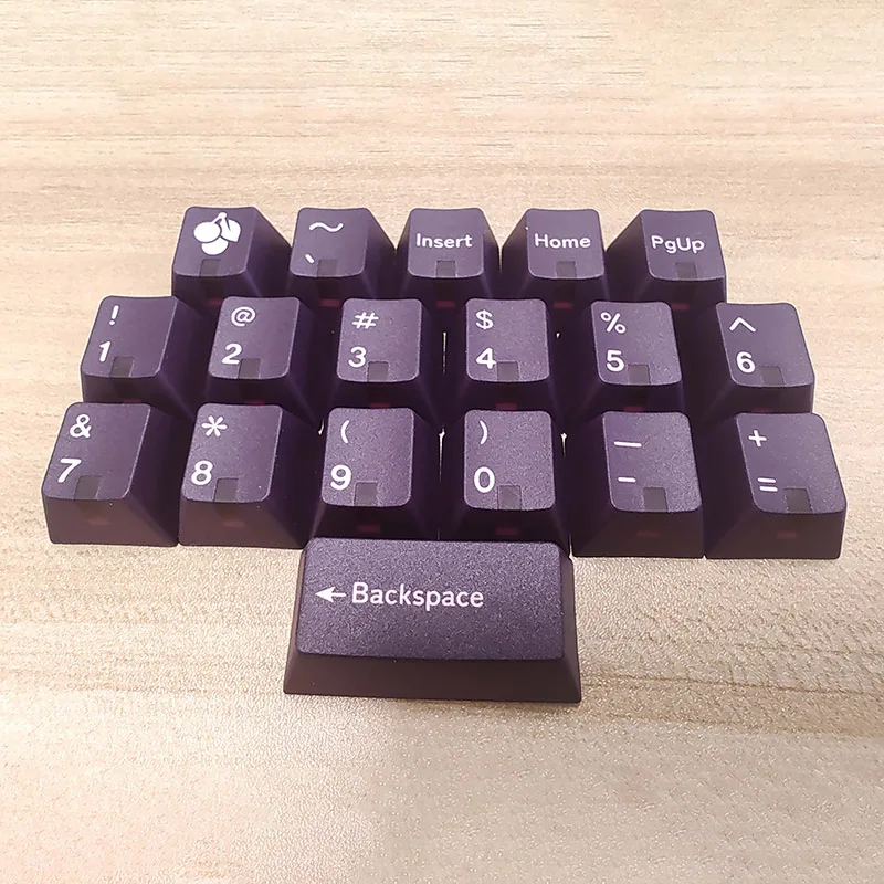 Digital symbol area light cap PBT original hot sublimation keycap mechanical keyboard personality retro customization