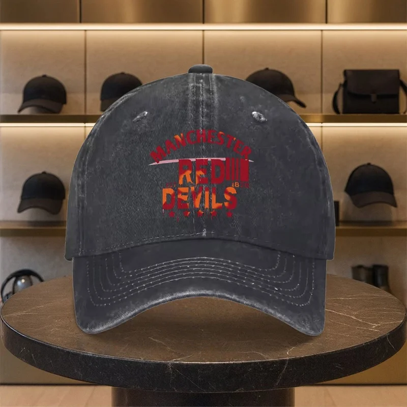 United Red Devils Football Printed Unisex Baseball Cap for Golf Casual Outdoor Use