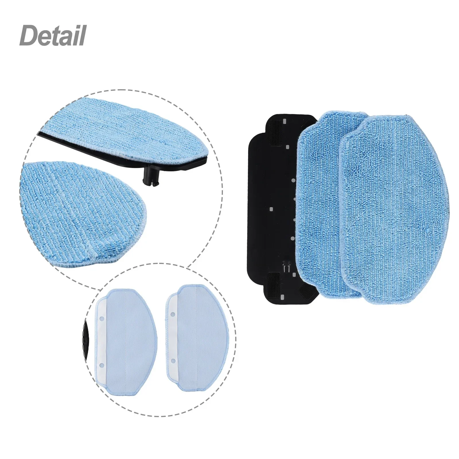 Spare Replacement Parts Mop Bracket Pads Kit For MAMNV BR150 BR151 Robot Vacuum Replacement Accessories Cleaning Mop Pad Parts