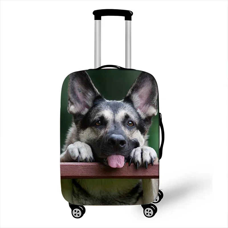 German Shepherd Luggage Covers Bulldog Beagle Travel Elastic Dust Protective Cover 18-32 Inches Luggage Case Suitcase Covers