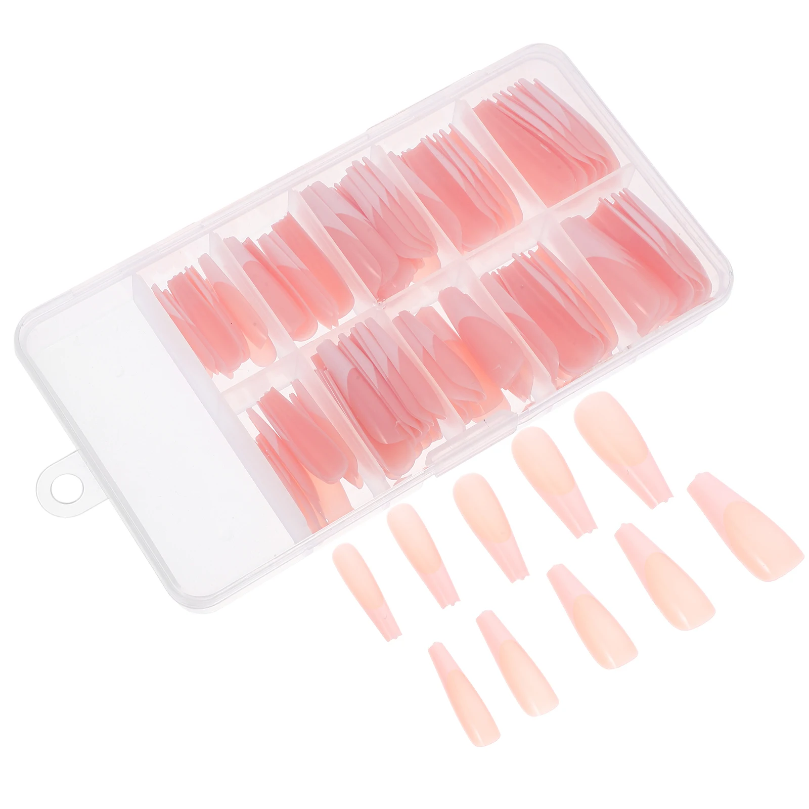 

120pcs Ballet On Fake Nails Women Manicure Nail Art Supplies False Tips Medium Fake Nails Kit For Events