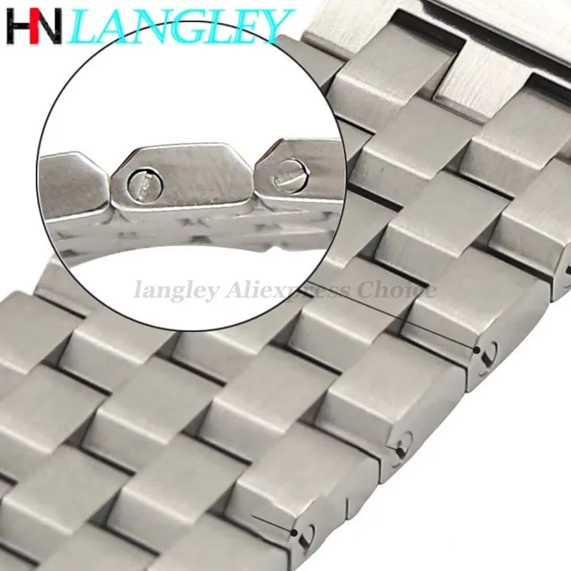 حزام (استيك) ساعة قسط الصلبة الفولاذ المقاوم للصدأ سوار ساعة الأشرطة الرجال معصمه 18 مللي متر 20 مللي متر 22 مللي متر 24 مللي متر 26 مللي متر ل Seiko لحزام المواطن