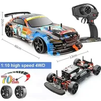 In Stock 1:10 70km/H High-Speed Drift  2.4g 4wd Rc Off-Road Vehicle Remote Control Car Dual-Speed Rc Car Kids Biethday Xmas Gift