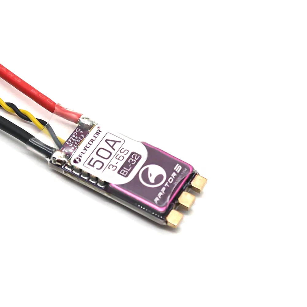 FLYCOLOR Raptor serii 5 ESC 20A 35A 45A 50A regulator prędkości 3-6S bezszczotkowa elektryczna regulacja BL-32 dla dronów wielowirnikowych