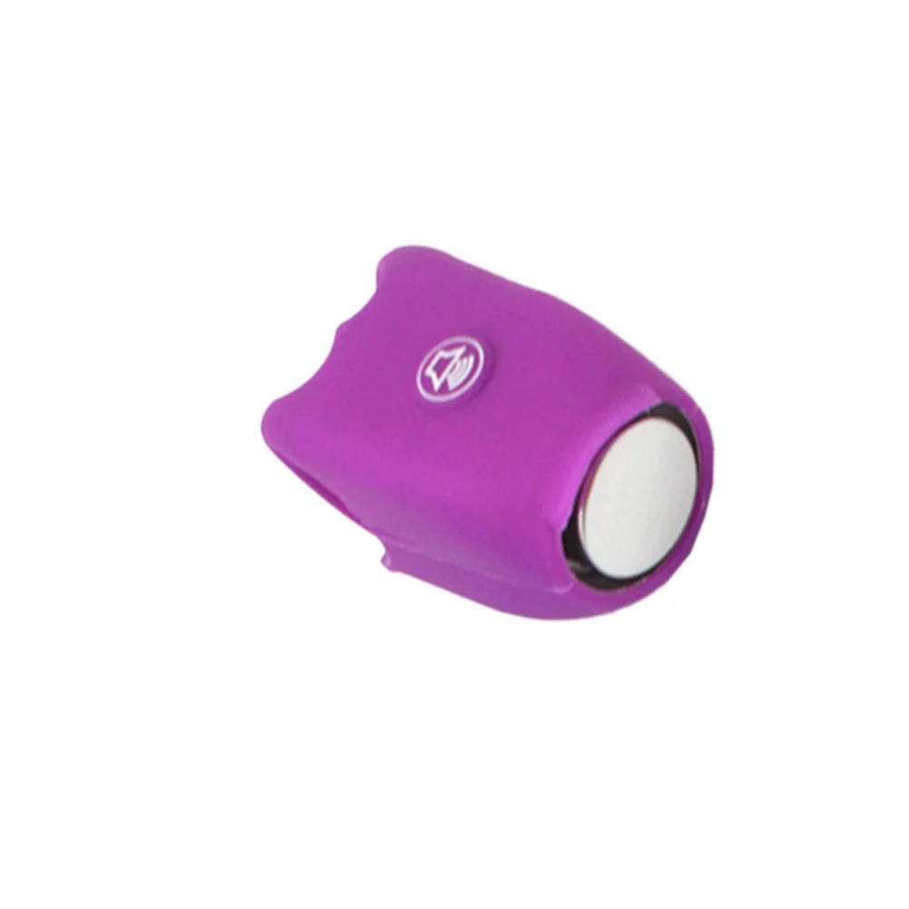 

Mini Electric Bike Horn 6 Modes 5 Colors 45Db Loud Waterproof Silicone Bicycle Horn For Mountain Road Bike Handlebar (Purple)