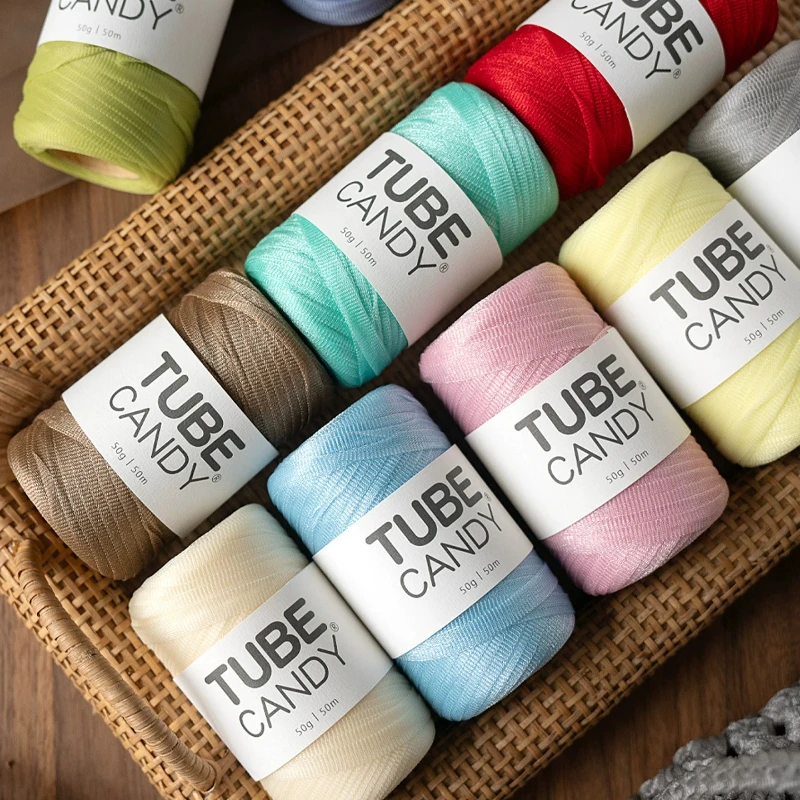 50g/Pipe Thread, Liuguang Yarn, Broken Light Yarn, Hand Woven Crochet Needles, Plastic Thread, Crochet Bag Thread, Woven Gifts
