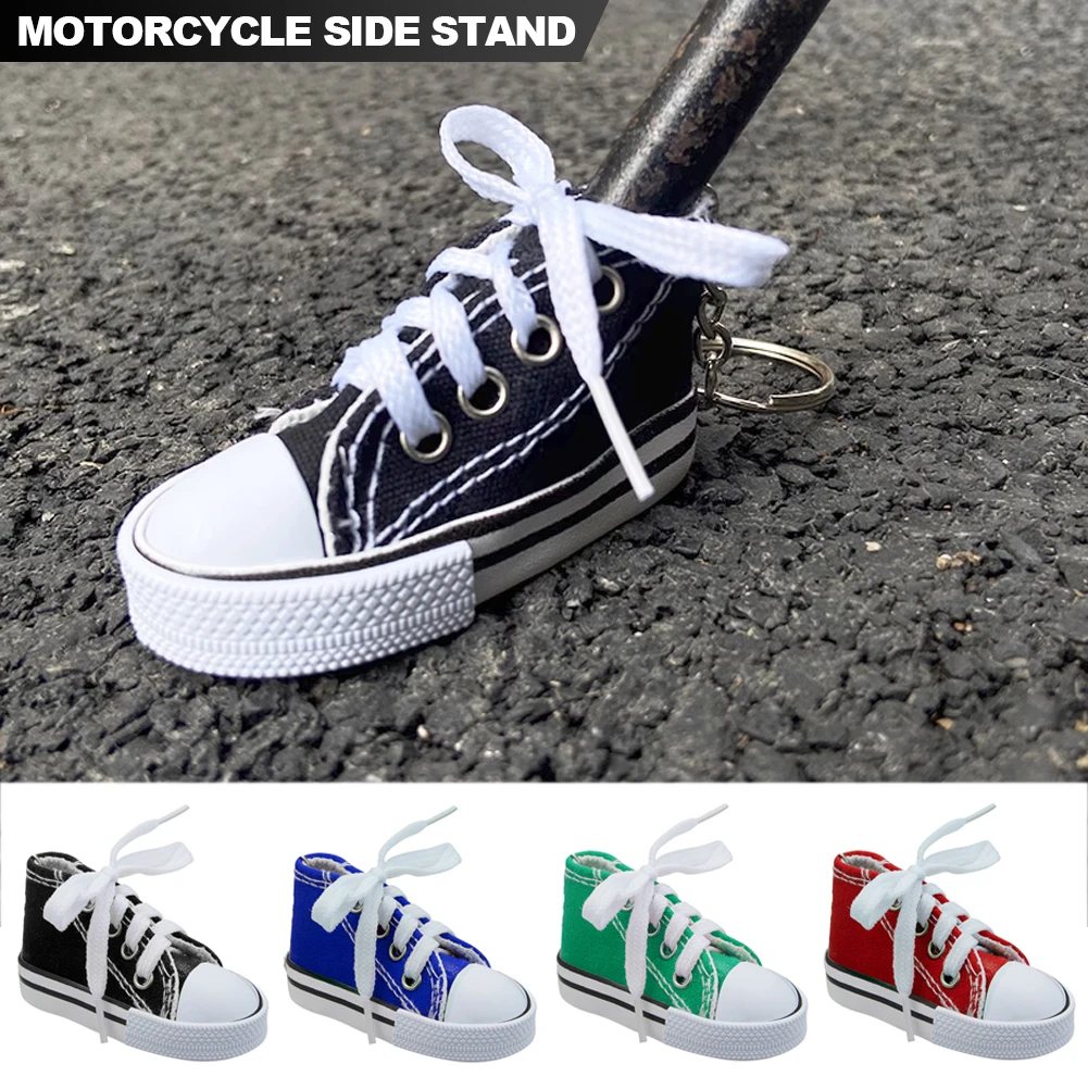 Motorcycle Side Stand Funny Cute Mini Shoe Bicycle Foot Support Motor Bike Kickstand 7.5cm Toy Accessories