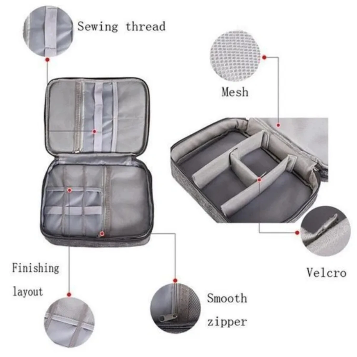 Electronics Organizer Travel Case Water Resistant Cable Organizer  Tech Gifts   As Accessories  Phone Cord