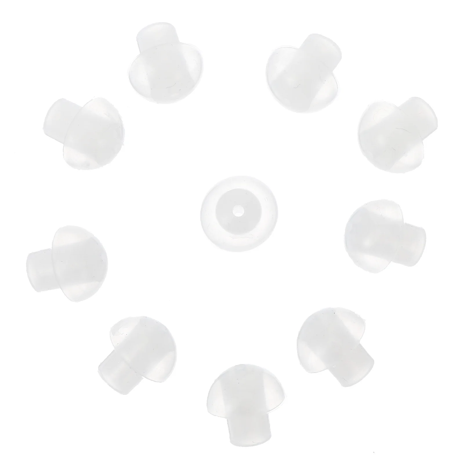 

10 Pcs Headphone Replacement Earplugs Tips Coil Tube Buds for Tubes Earphone Mushroom Earbud