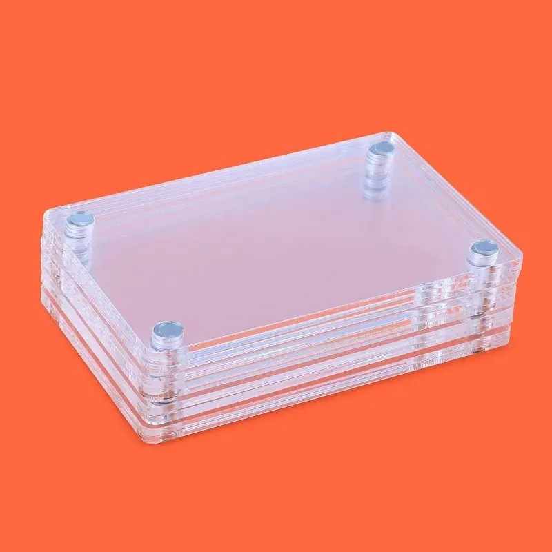 2026 new acrylic refrigerator magnetic frame, clear reversible refrigerator magnet photo frame, display frame, for fujifilm