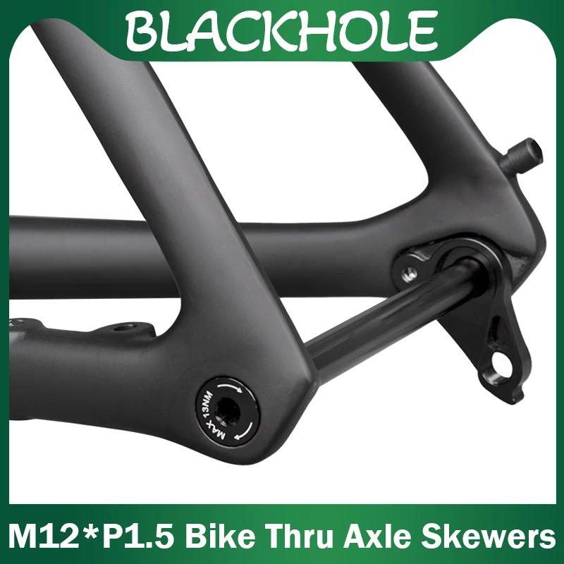 M12*Pitch 1.5mm Bike Thru Axle Skewers For MTB Road Bike Wheel Axle Quick Release Shaft Bike Frame Fork Repair Thru Axle Skewers