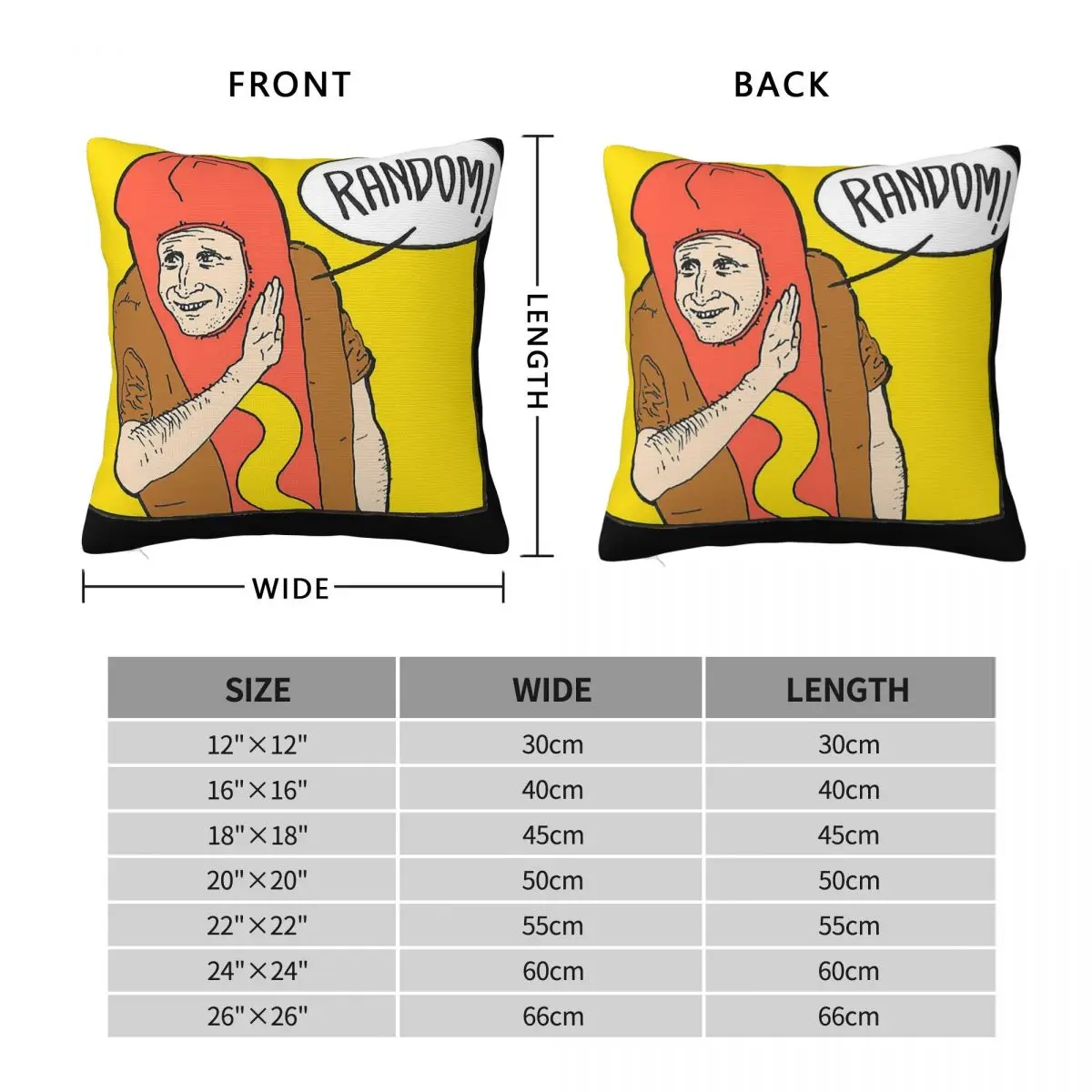 Hot Dog Car Crash Tim Robinson Square Pillowcase Polyester Linen Velvet Pattern Decor Throw Pillow Case Car Cushion Cover 45x45