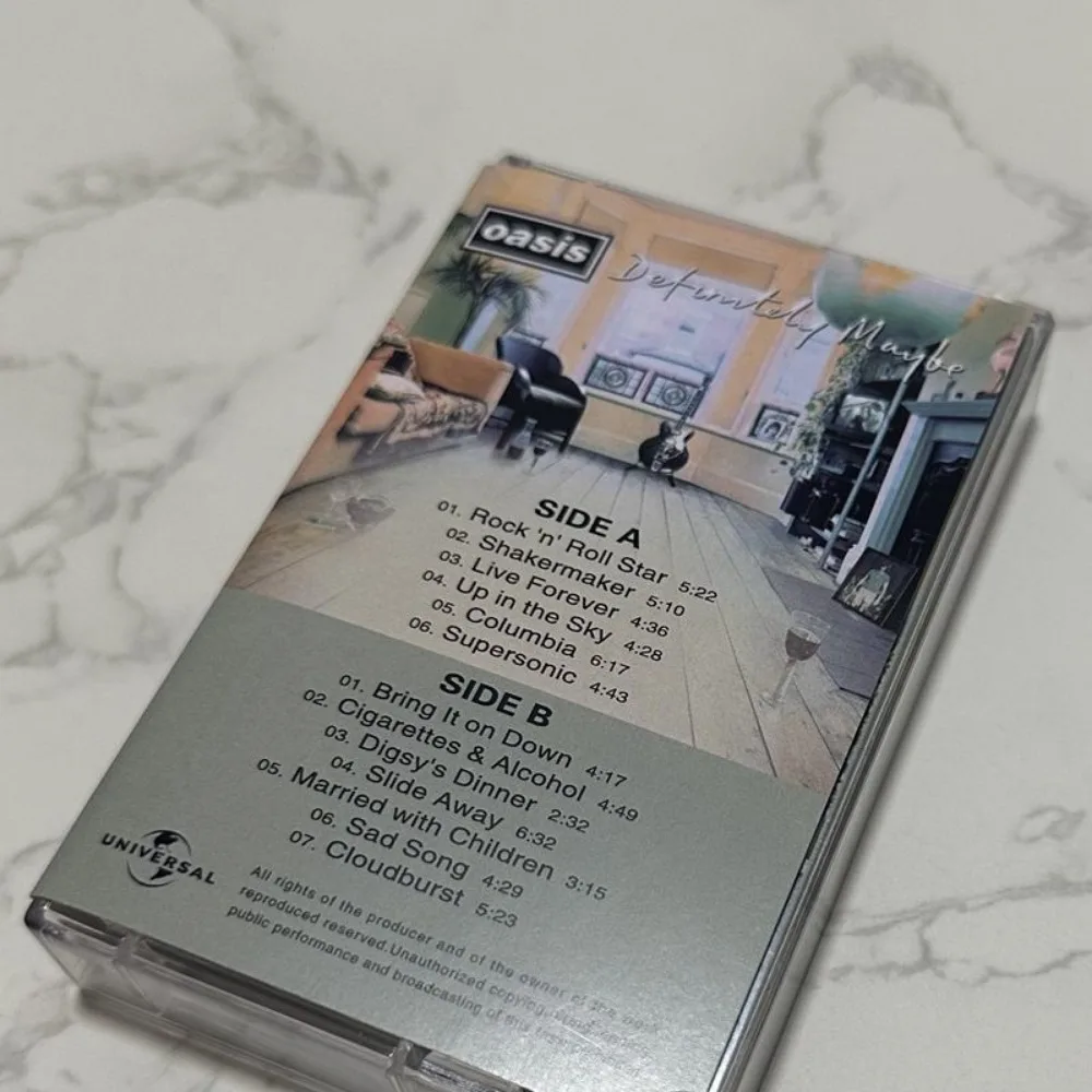 Brand New Sealed Cassette Tape Oasis Definitely Maybe Classic Britpop Album