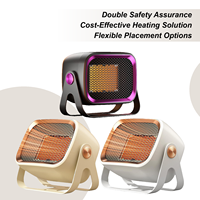 Small Space Heater 1200W Ceramic With Tip-Over Overheat Protection Small Space Heater For Office Desktop For Home Bedroom Living