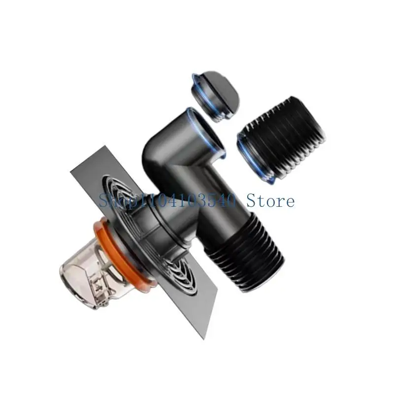 02DC Sealed Three way Drain Connector Drain Adapter Drainage Solution for Washing Machine Ensure Leak free Odorless Drainage
