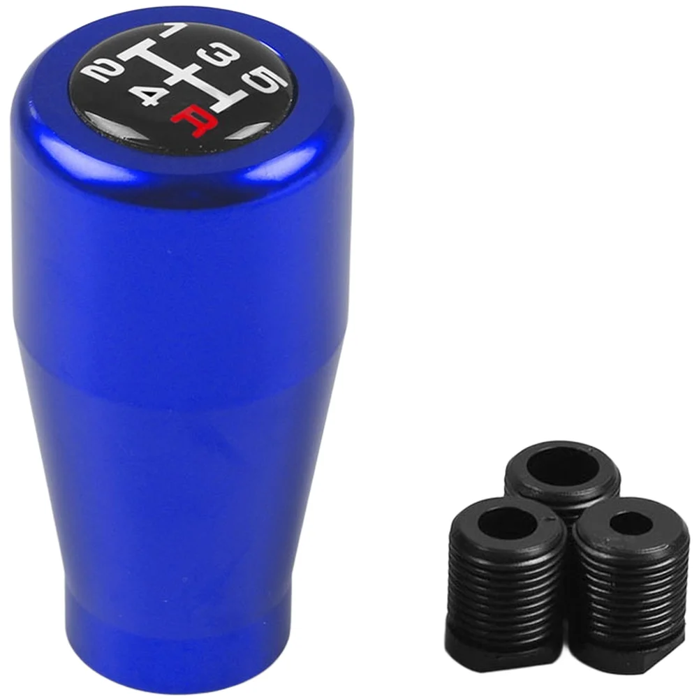 For Car Shift Knob for 5 Speed Manual Systems Aluminum Construction and 3 Adapters for Installation Versatility