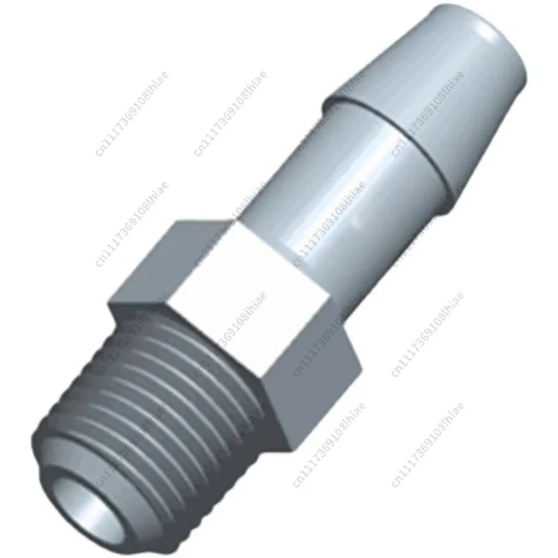 High-precision 1/4 1/8NPT external thread pagoda connector hose thread connector barb external tooth straight plastic connector