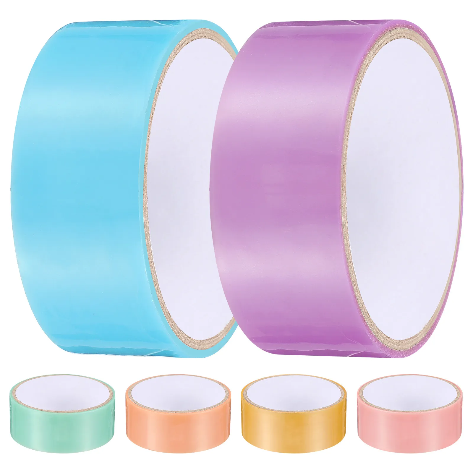 6 Rolls Sticky Ball Tapes Adhesive Tapes 6 Colorr Tapes Thin Tape For Making Balls Adhesive Sticky Scrapbooking Cutting Of Tapes