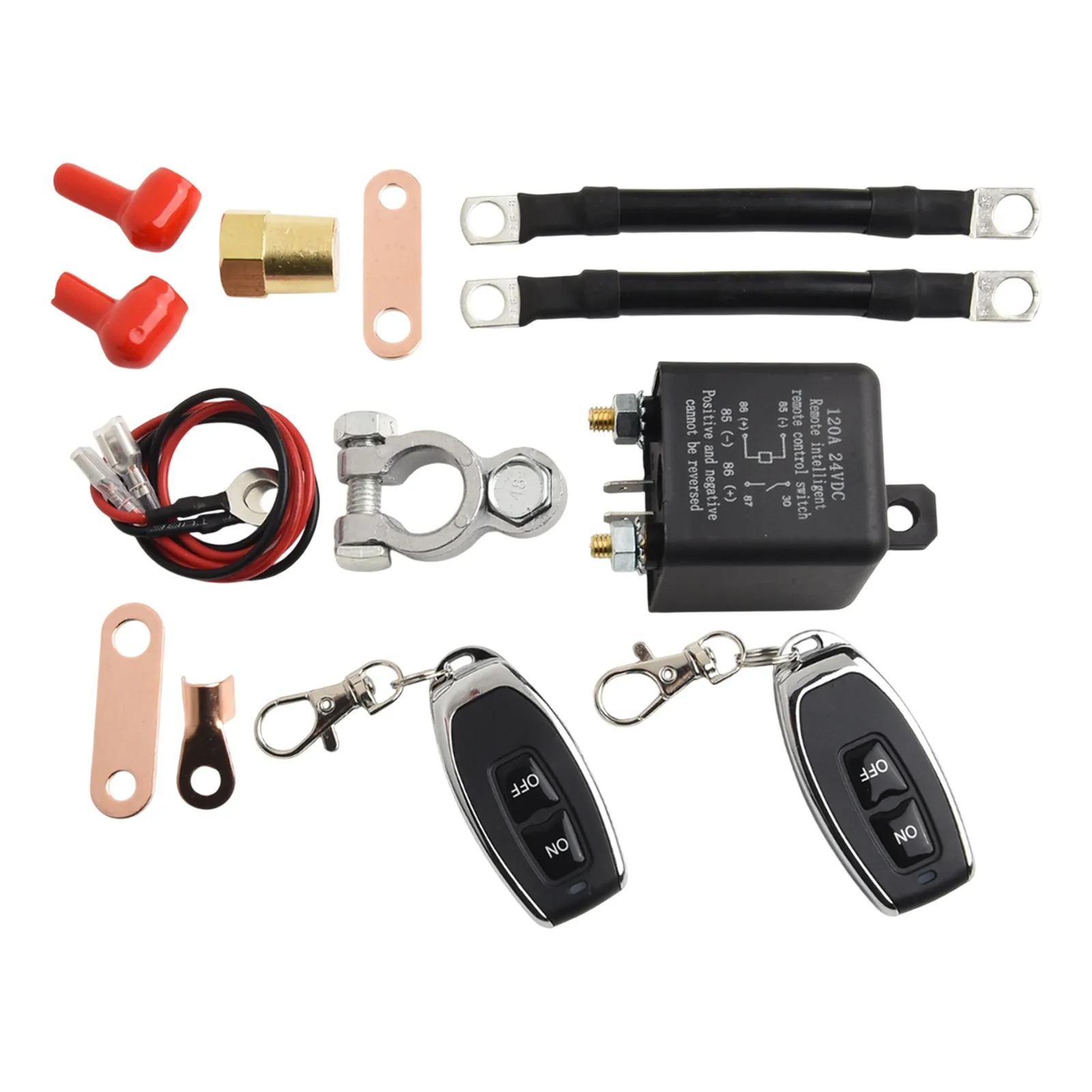 

250A Kill Switch 12V Батарея Пульт дистанционного управления для автомобильного аккумулятора 12V Разъединитель батареи Высокопроводящий терминал для автомобиля