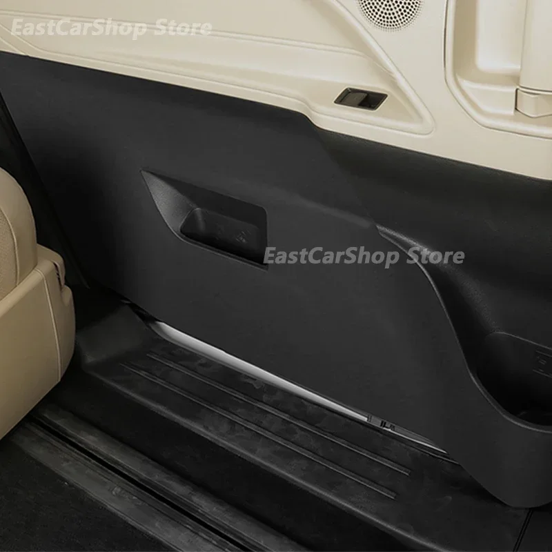 For Toyota Sienna 4th XL40 2021 2022 Car PU Leather Door Protector Pad Door Plank Anti Kick Anti-dirty Pad Mat Cover Sticker