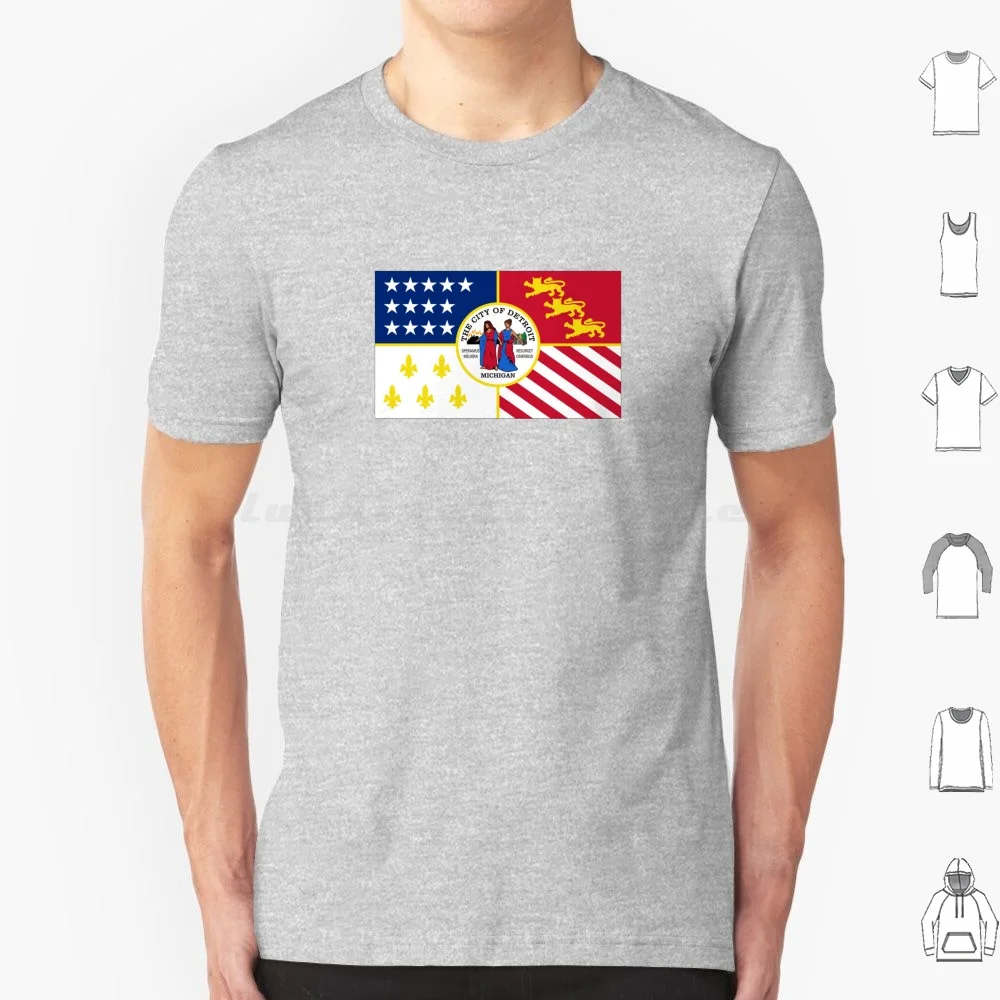 

Футболка Мужская/Женская/детская с флагом Детройта, 6xl