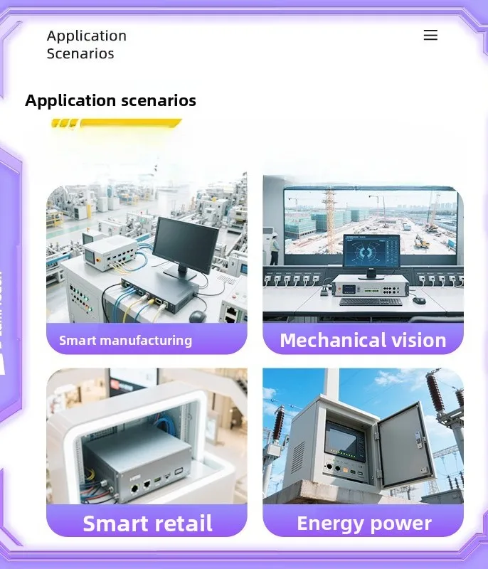 Temperatura costante generazione I7-13 40 ℃   supporto di raffreddamento a pinna in alluminio senza ventola chiusa porta multi-rete seriale industr