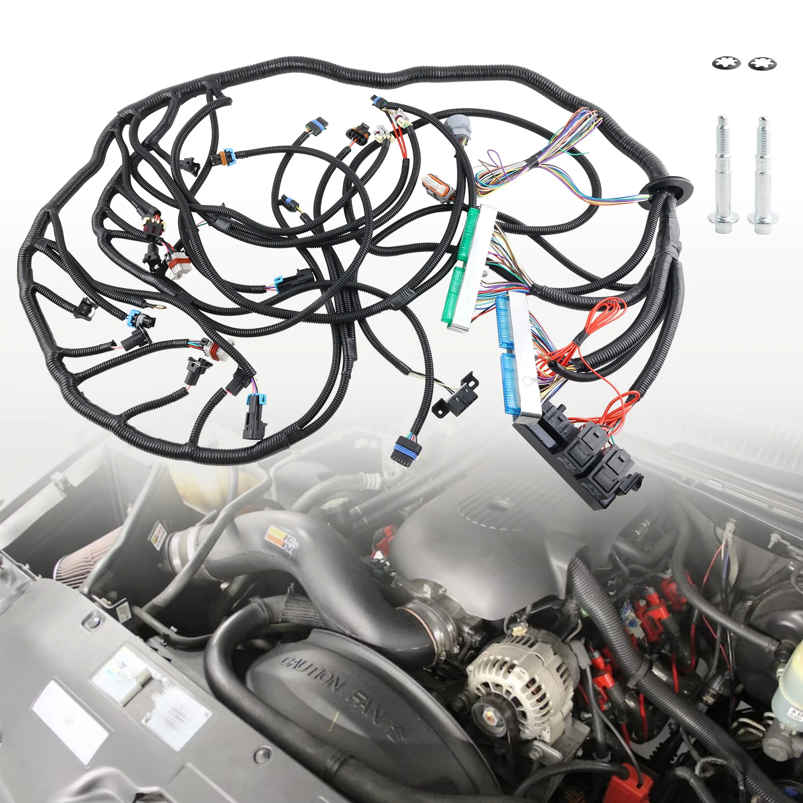 LS1 Drive-By-Wire DBW 4L60E Trans LS Swap Standalone Wiring Harness for LS1 LS 97-04