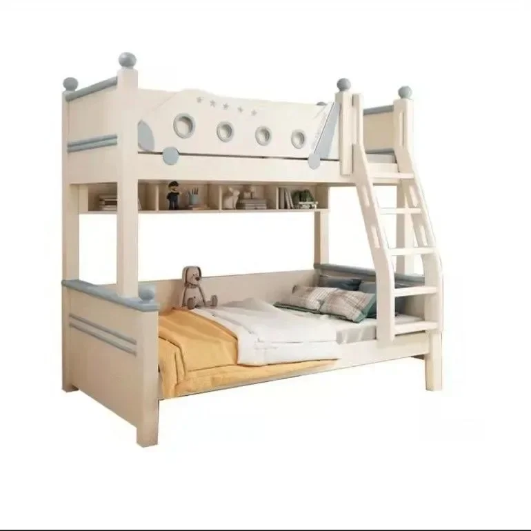 Children's upper and lower beds Bunk beds Two-layer beds Solid wood upper and lower beds Boys High