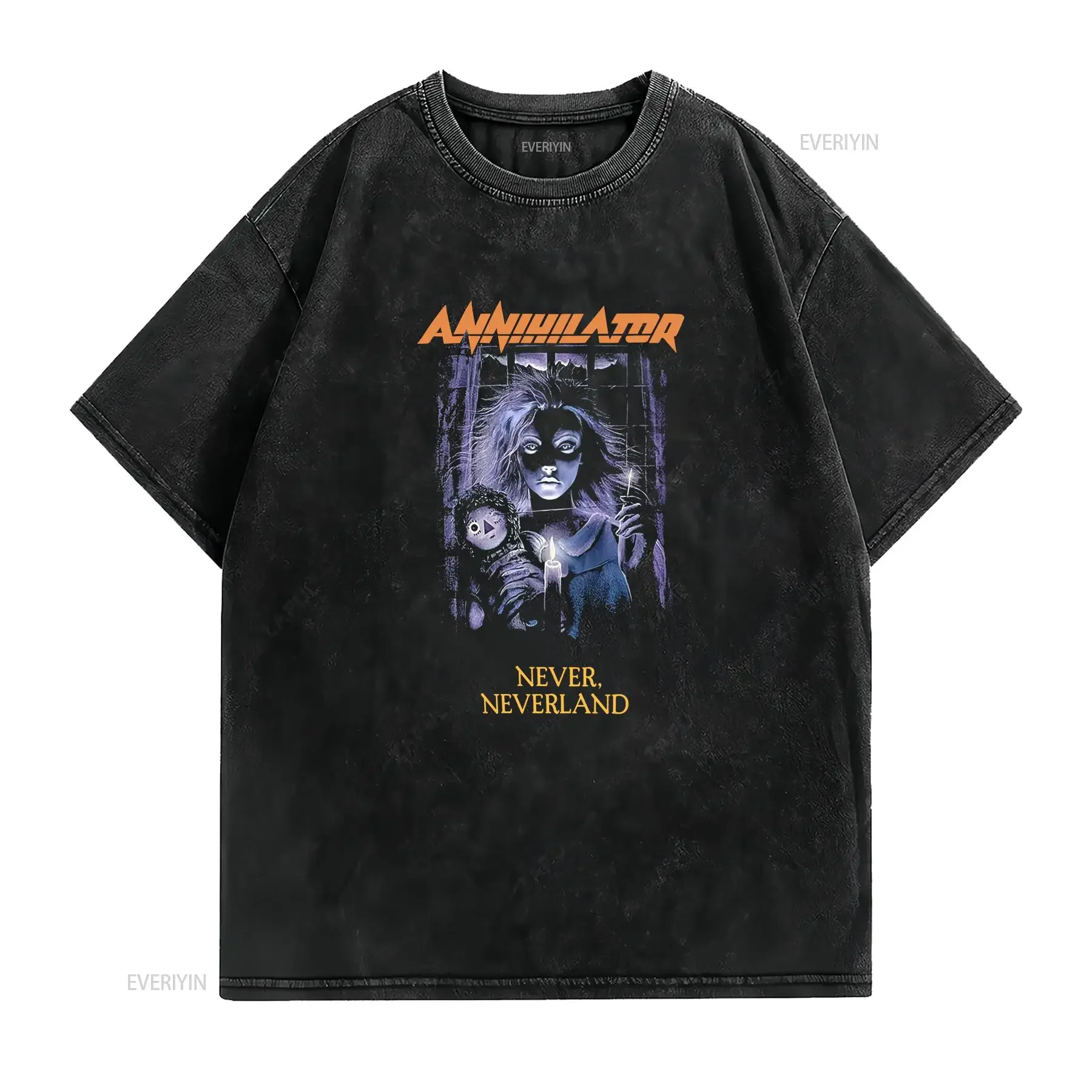 Classic Annihilator For Fans Men S 235XL T Shirt 14D607 vintage Washed Top For Everyday Wear designer clothes Unisex Casual
