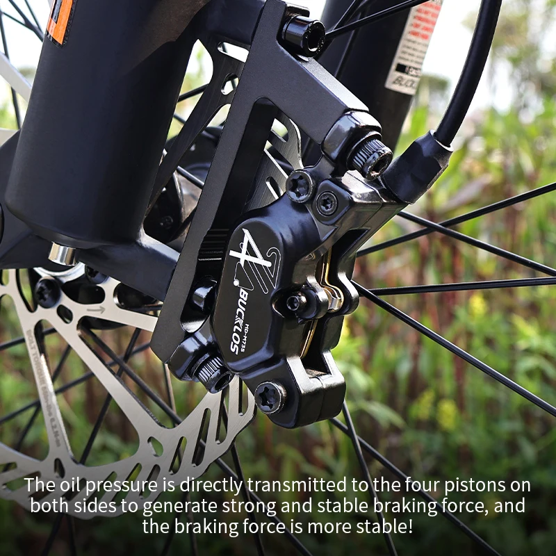 BUCKLOS 4 Pistoni MTB Freno Idraulico 850/1630mm Anteriore Posteriore Freno A Disco Della Bicicletta E-Bike Mountain Bike Freno Idraulico Parte Della Bicicletta