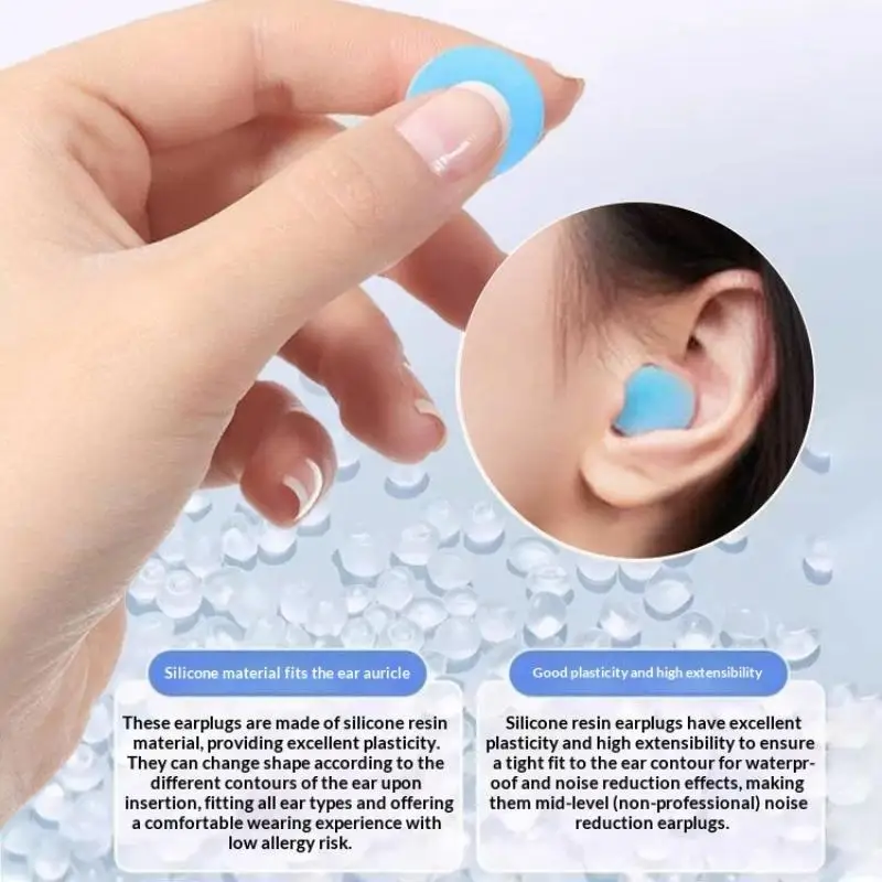Cute Silicone Flower Ear Plugs Hypoallergenic Non Irritating for Sensitive Skin Sleeping Swimming Use