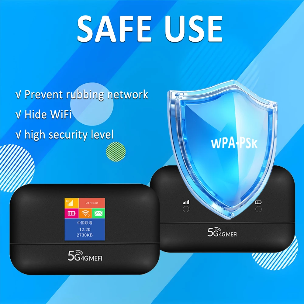 TIANJIE G43 4G モバイルルーター Wi-Fi ホットスポット 3000mAh バッテリー Mifi ルーターグローバルバンドサポートビジネスポータブル 5G LTE ルーター