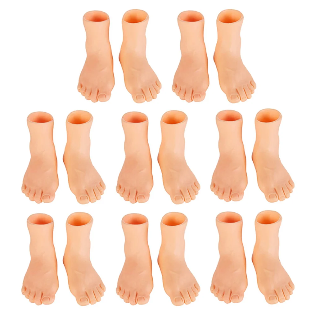 16 Pcs Playset Hands Feet Funny Supplies Kids Toys Teaching Model Miniature Puppet Child