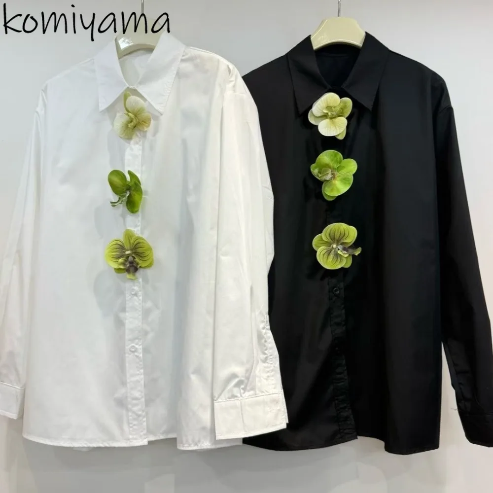 

Lapel Long Sleeve Blusas Exquisite Button 2025 Shirts & Blouses Autumn New Ropa De Mujer Loose Camisas Elegant Woman Clothing