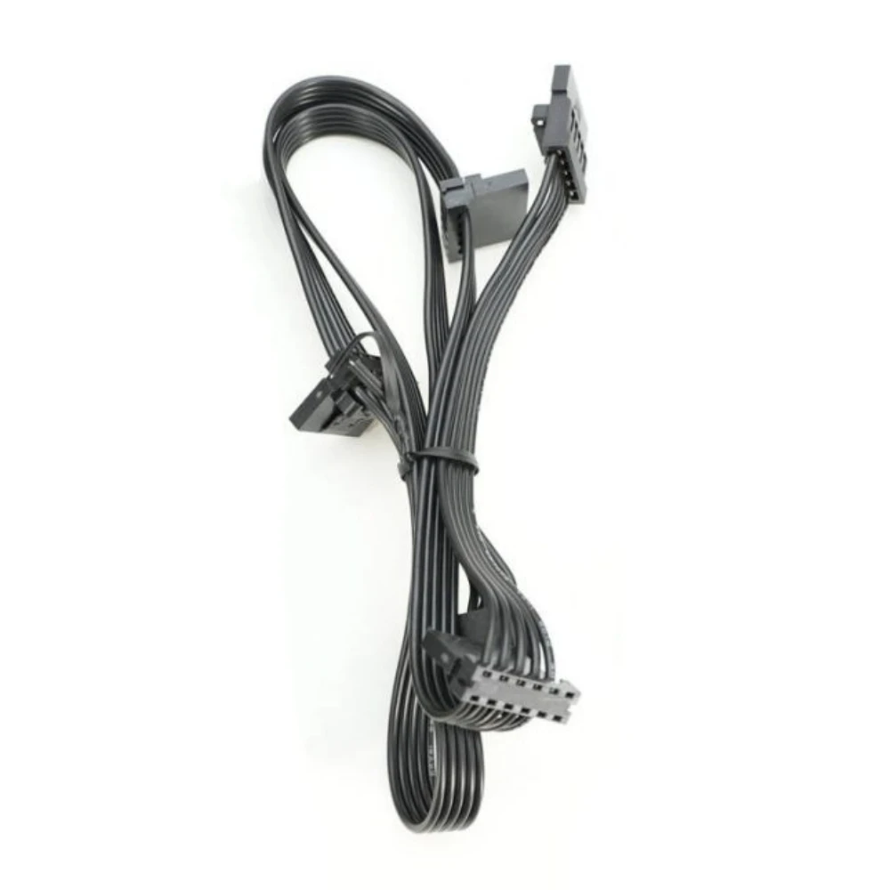 Cable de alimentación HDD SSD en ángulo macho de 6 pines a 4x SATA para fuente de alimentación Modular Seasonic G-750, G-650, G-550, G-450, G-360 G Series
