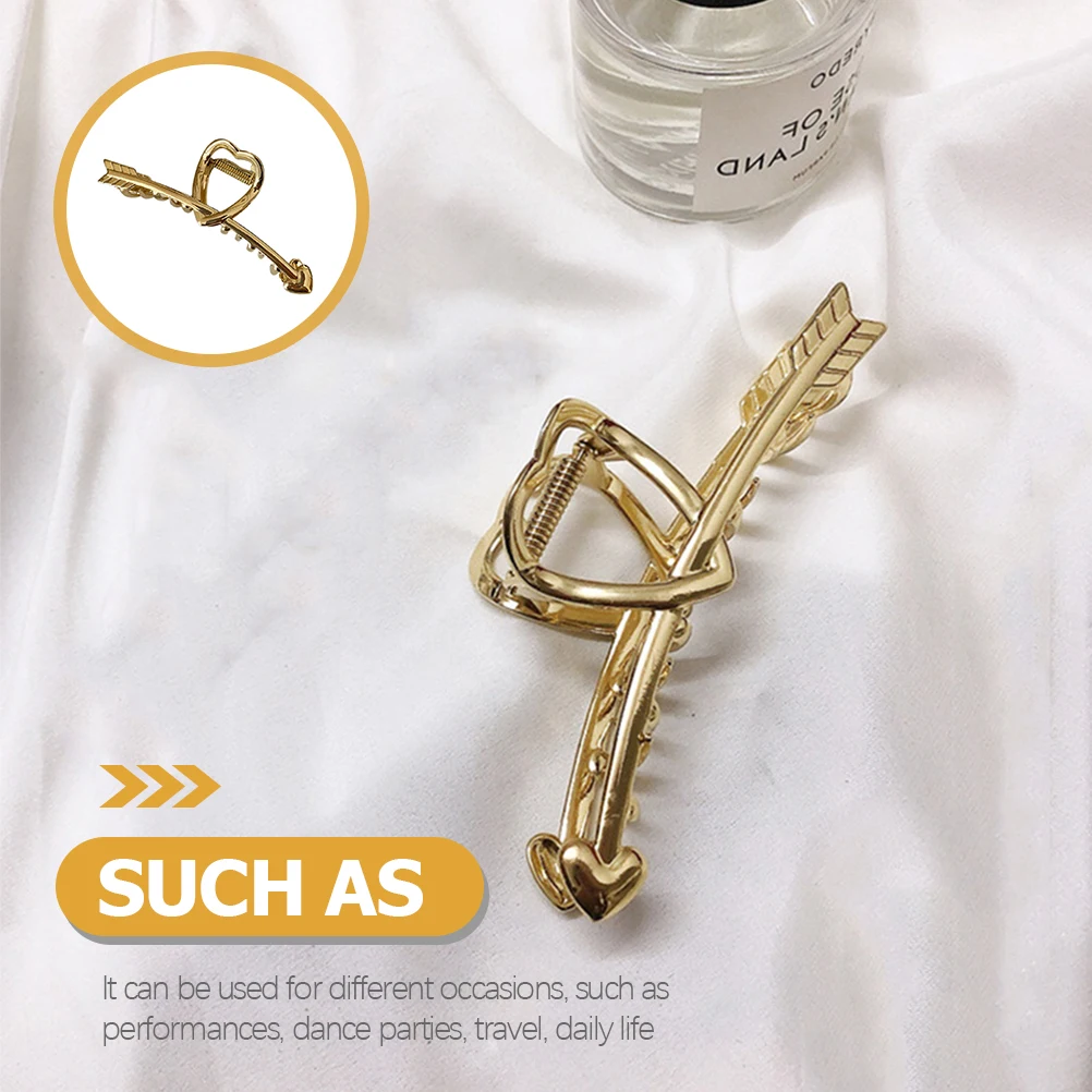 

Arrow Through The Heart Hairpin Clips Accessory Supply Summer Exquisite Clamp Decorative Claw Alloy Miss Female