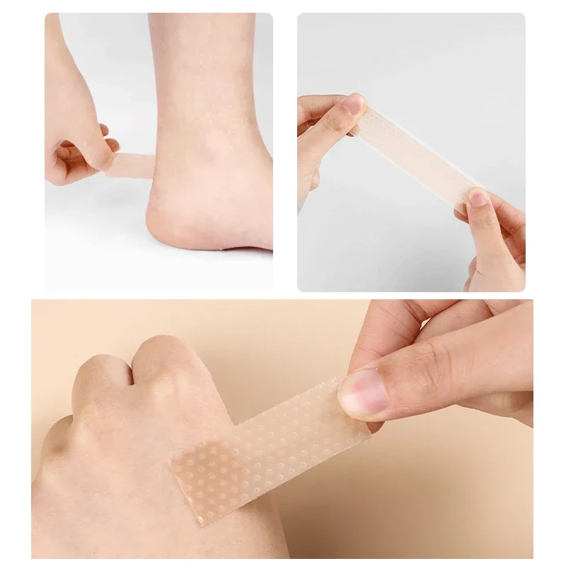 100cm Women's Bionic Silicone Heel Protectors for Pain Relief Tools Foot Care Cushion Gel Heel Protector Grip Shoe Pads Tapes image 5