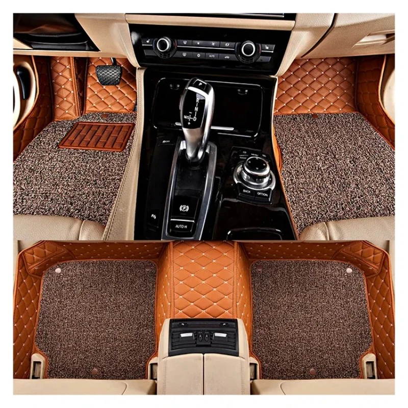 

Clean 3d 5d coil leather car mat floor carpet toyota