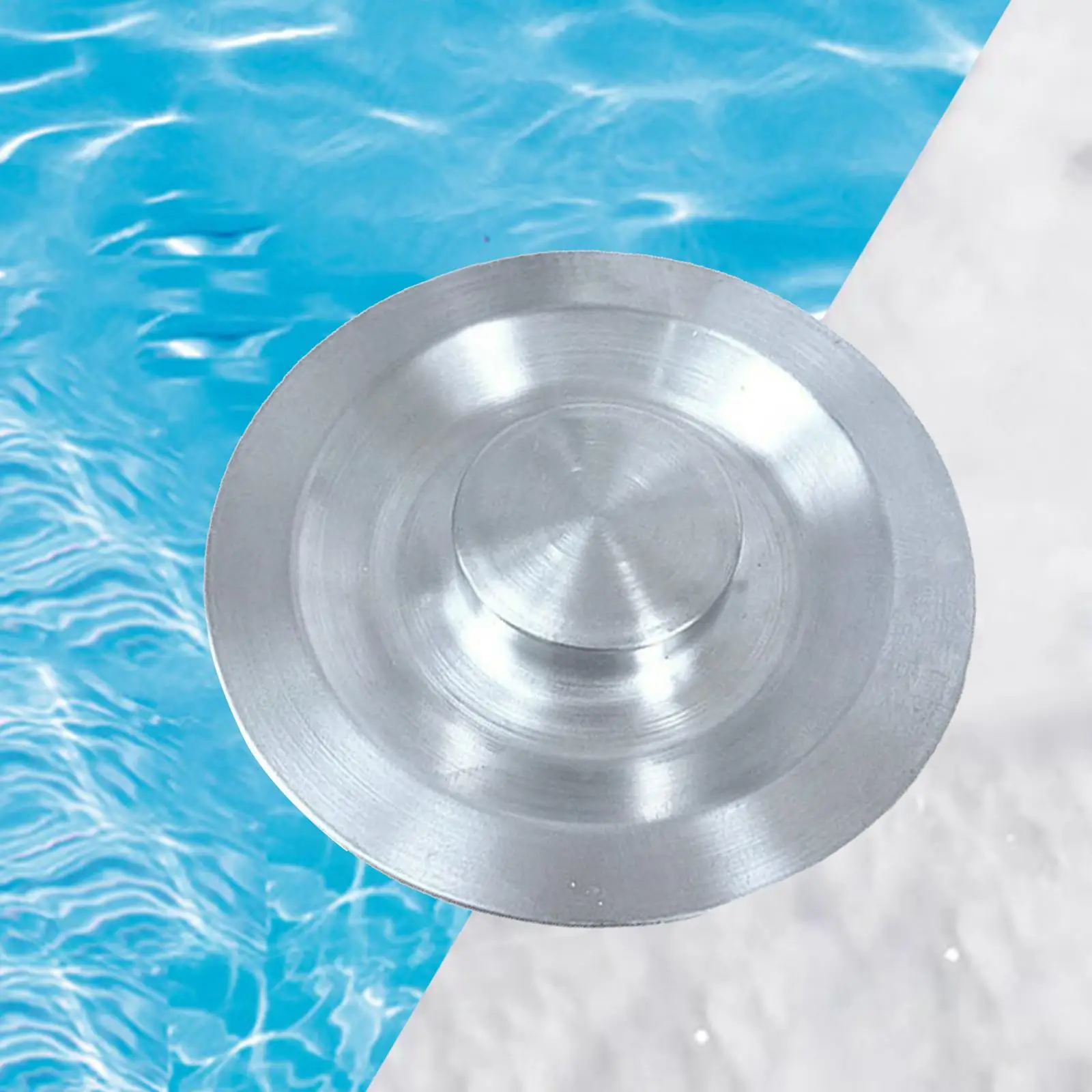 Sink Drain Plug Durable 3.46inch Reusable Multipurpose Stainless Steel Kitchen