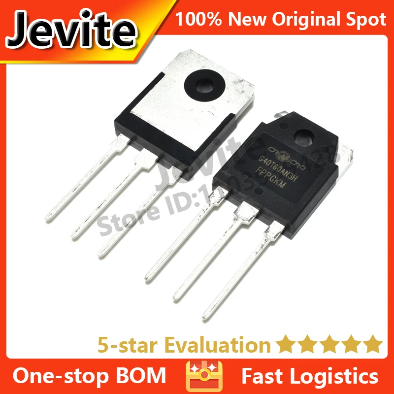 

Jevite 100% New Original electronics Controller 10-50 units/lote CRG40T60AN3H TO-3P 600V 40A IGBT