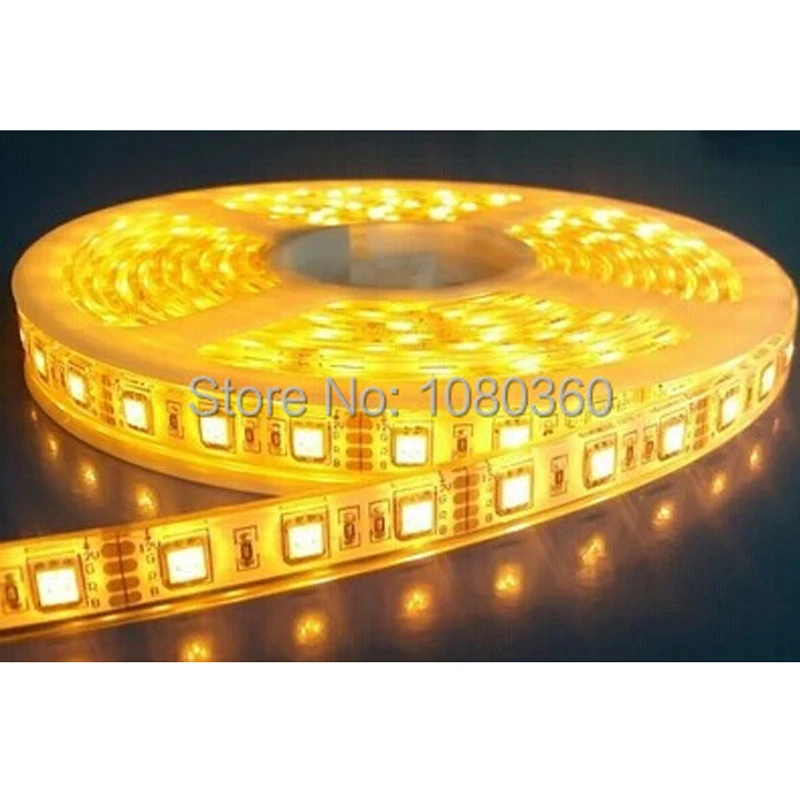 

LED strip 5050 SMD 12V flexible tape rope stripe ribbon light 60LEDs/m 5m 300LED White warm RGB Waterproof IP67